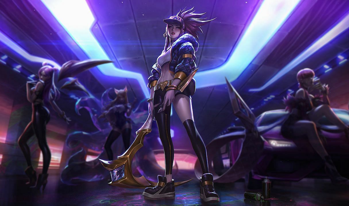 K/DA Akali is on discount this week (Image via Riot Games)