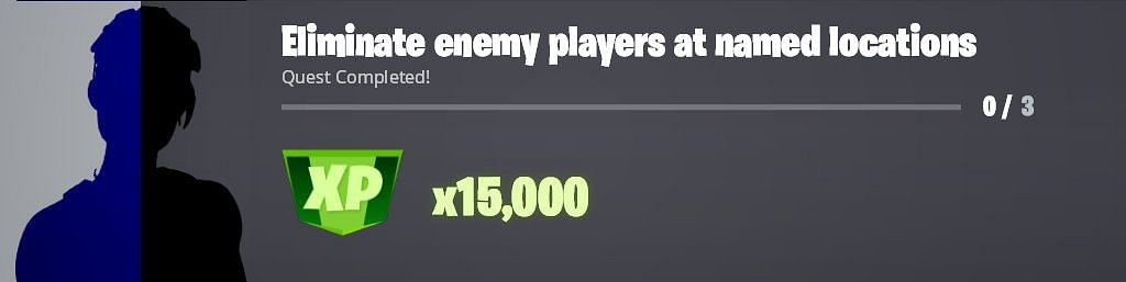 Eliminate three enemy players to earn 15,000 XP in Fortnite (Image via iFireMonkey)