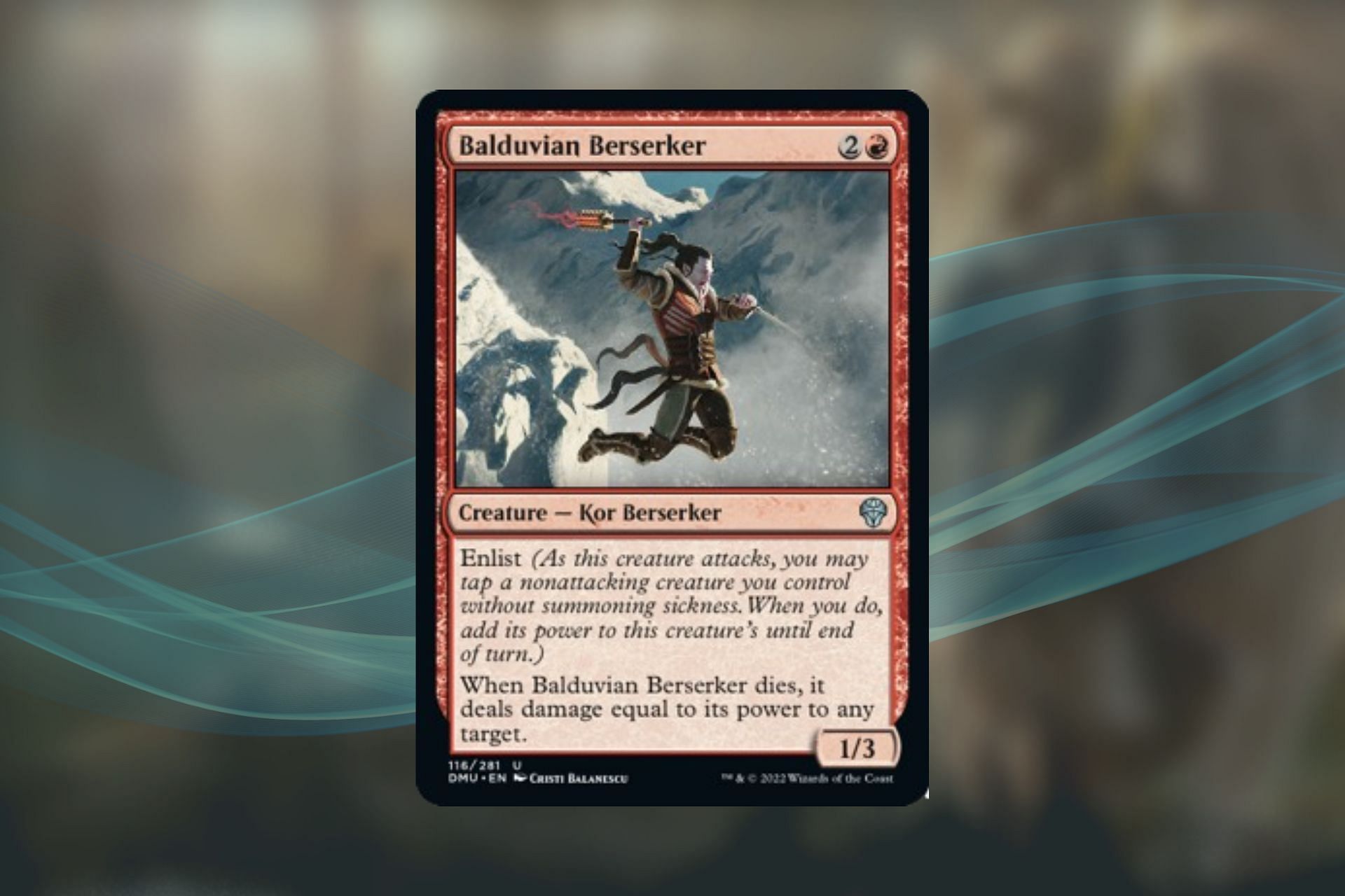 The stronger Balduvian Berserker is, the more harm it does (Image via Wizards of the Coast)