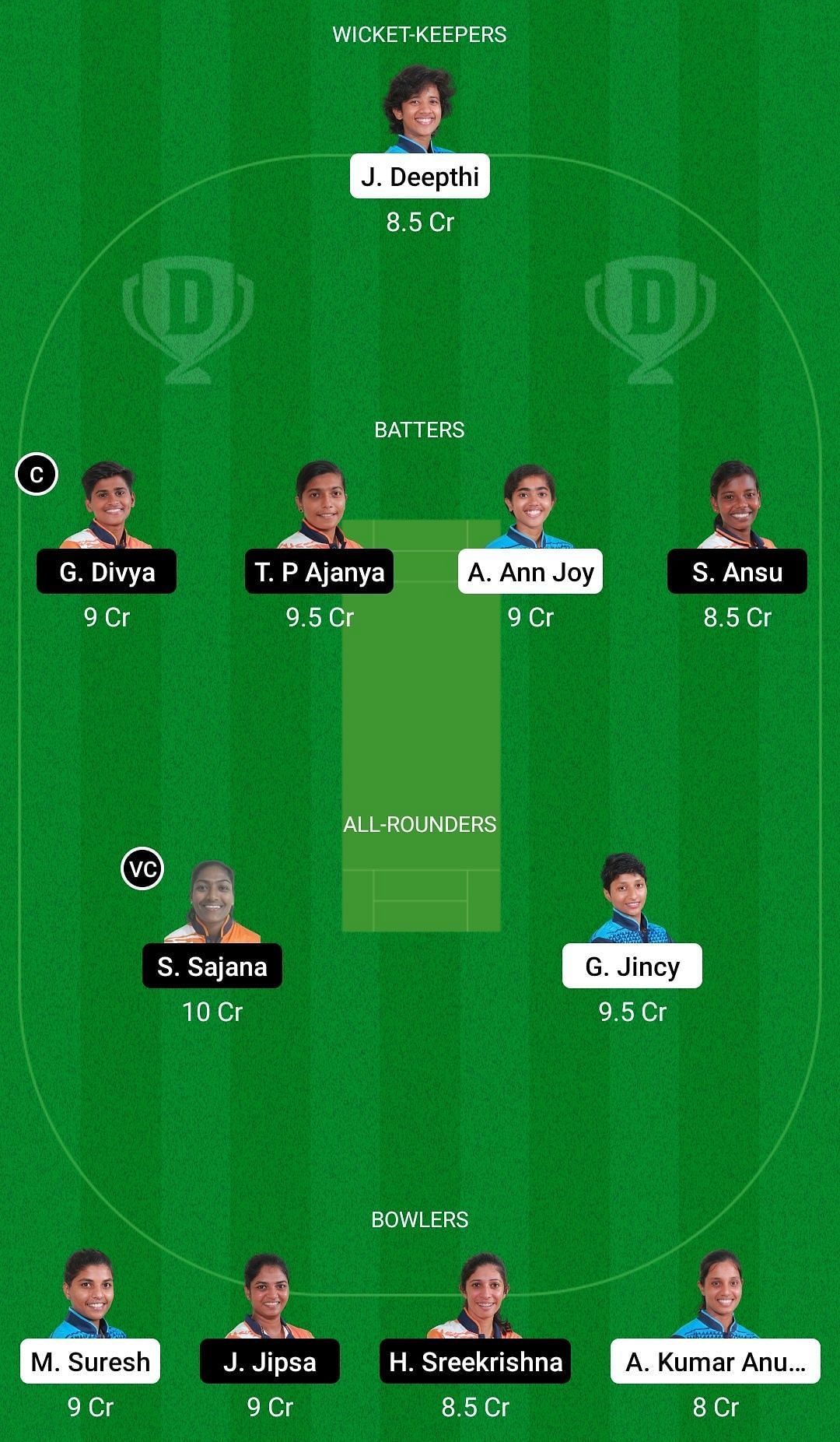 SAP vs AMB Dream11 Prediction Team, Head To Head League