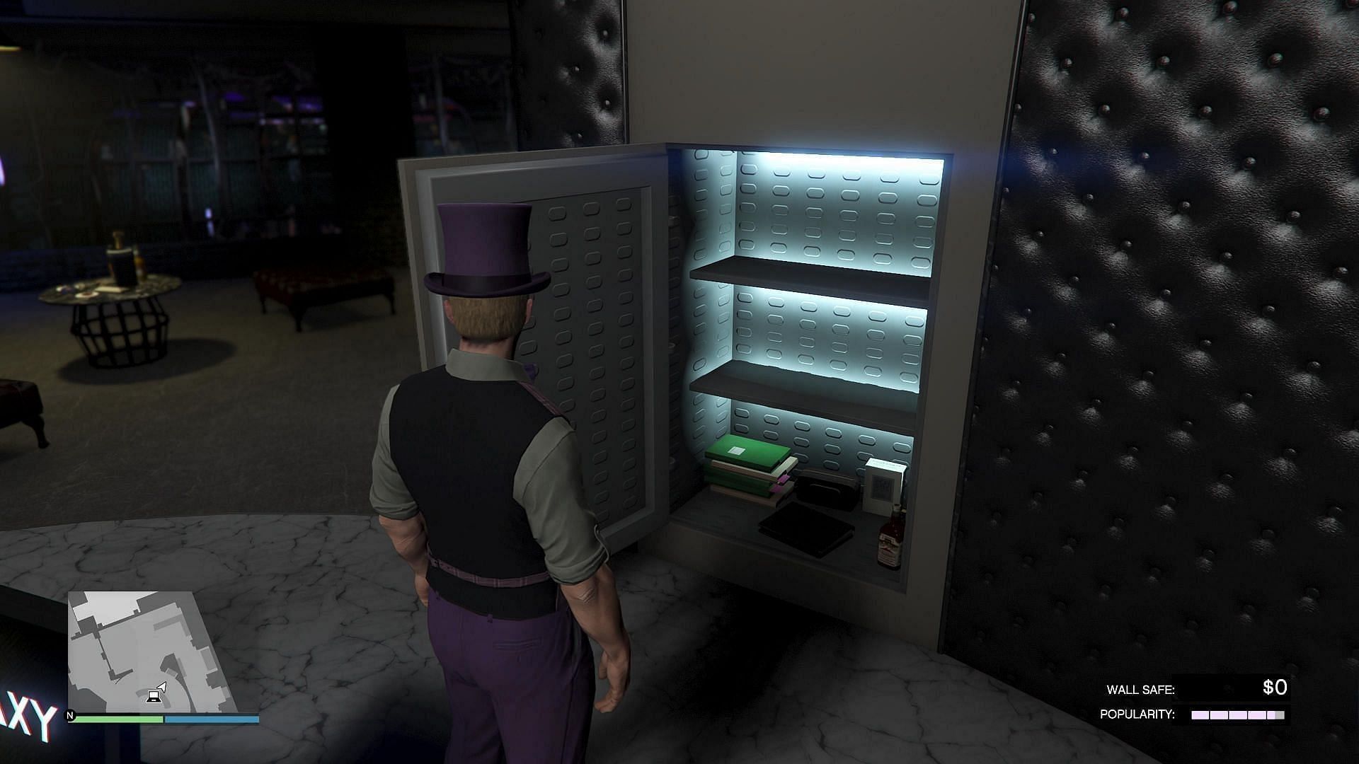 The Nightclub safe is always nice to see when it has some money in it (Image via Rockstar Games)