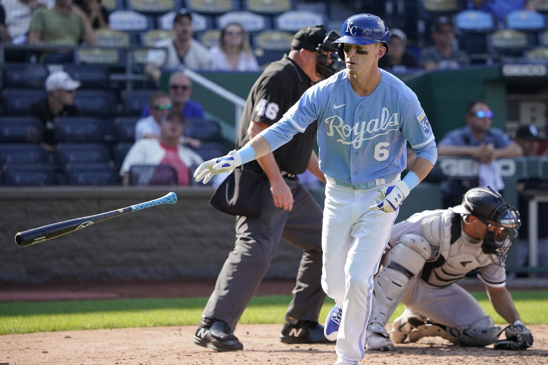 Drew Waters is still searching for his first long ball in the majors.