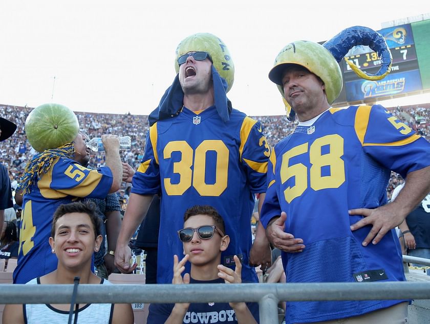 Why do Rams fans wear watermelons?