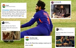 "Used to be one of the fittest players" - Fans react as Ravindra Jadeja gets ruled out of Asia Cup 2022 due to injury