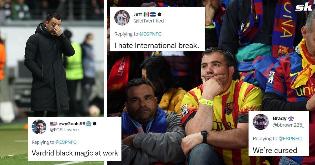 Barcelona fans were not happy with two players getting injured