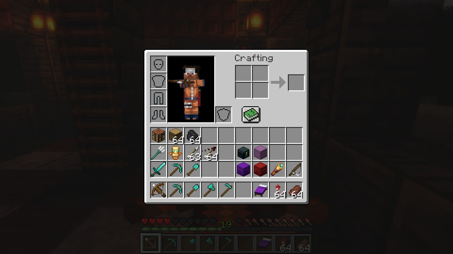An example of a good way to sort the inventory (Image via Minecraft)