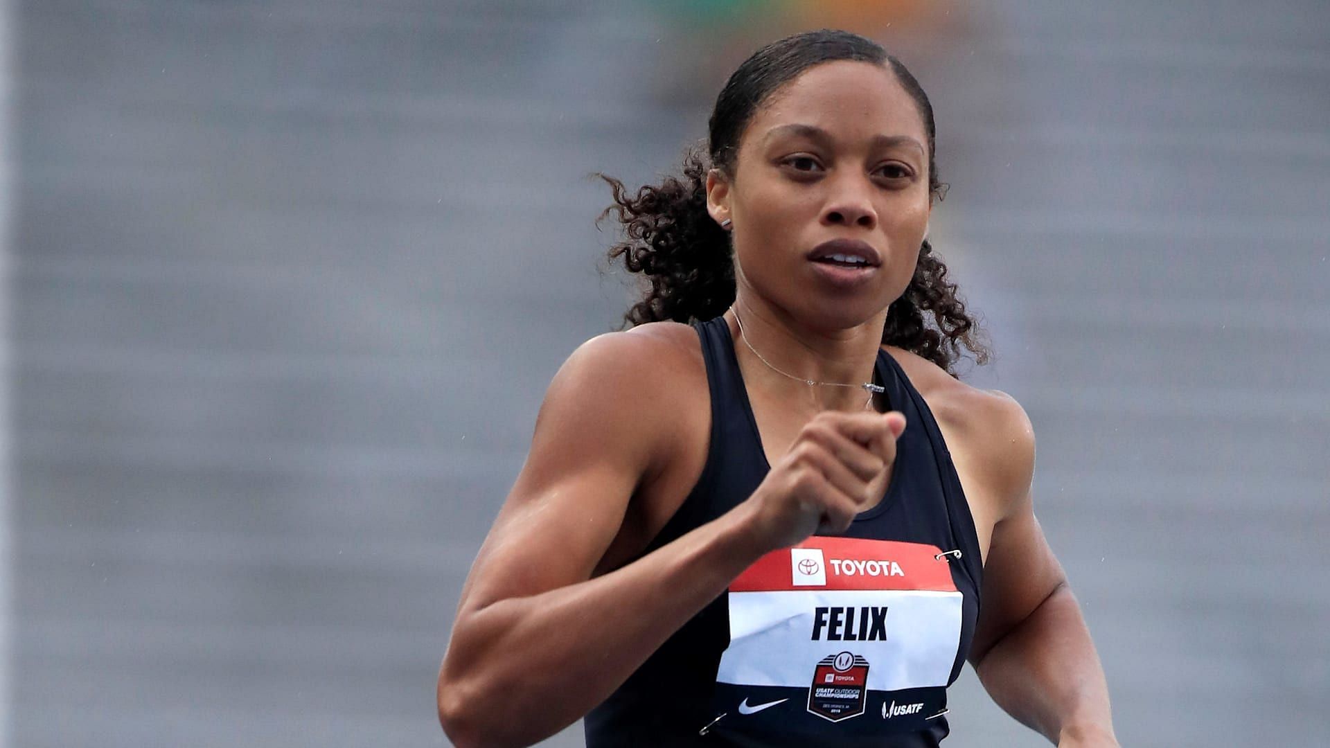 A still of Allyson Felix (Image via AP)