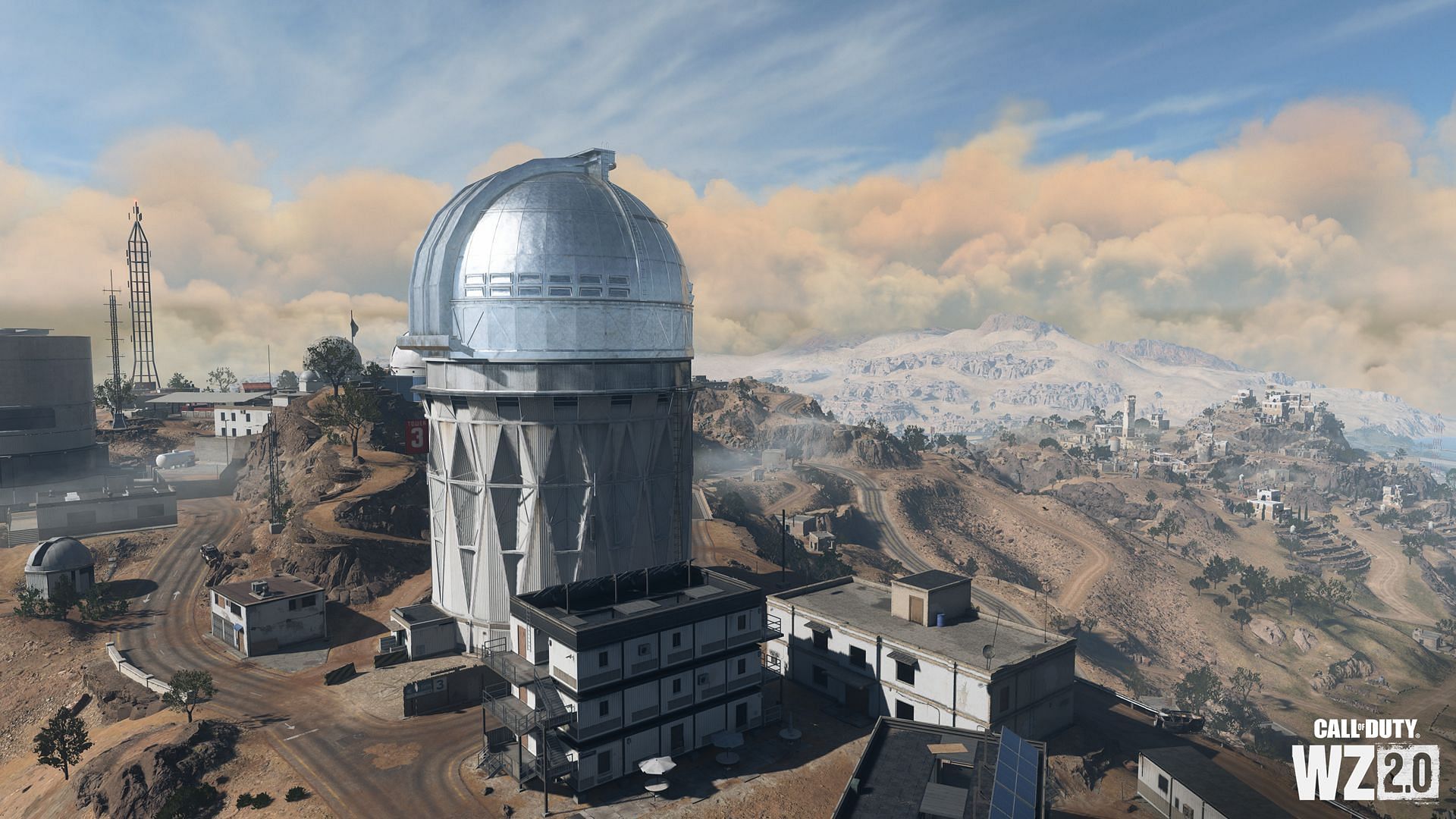 The Observatory overlooking Al Mazrah (Image via Activision)