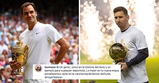"A genius, unique in the history of tennis" - PSG superstar Lionel Messi pays emotional tribute to retiring tennis legend Roger Federer