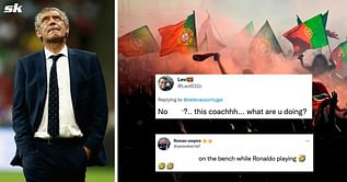 Portugal fans on Twitter livid as Fernando Santos benches attacker for UEFA Nations League clash against Spain: "Letting my country down as always","I hate it here"