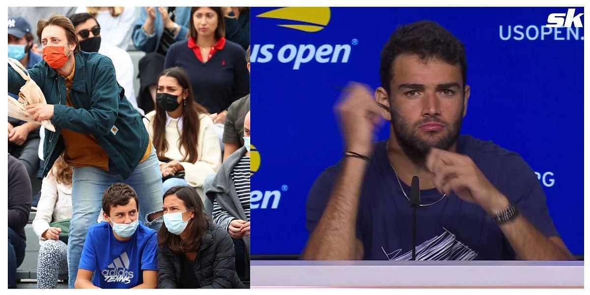 Matteo Berrettini on the being distracted by the moving crowd during the match