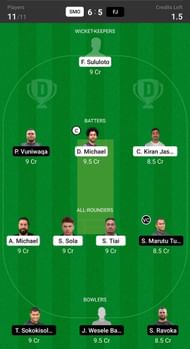 Samoa vs Fiji Fantasy suggestion #2