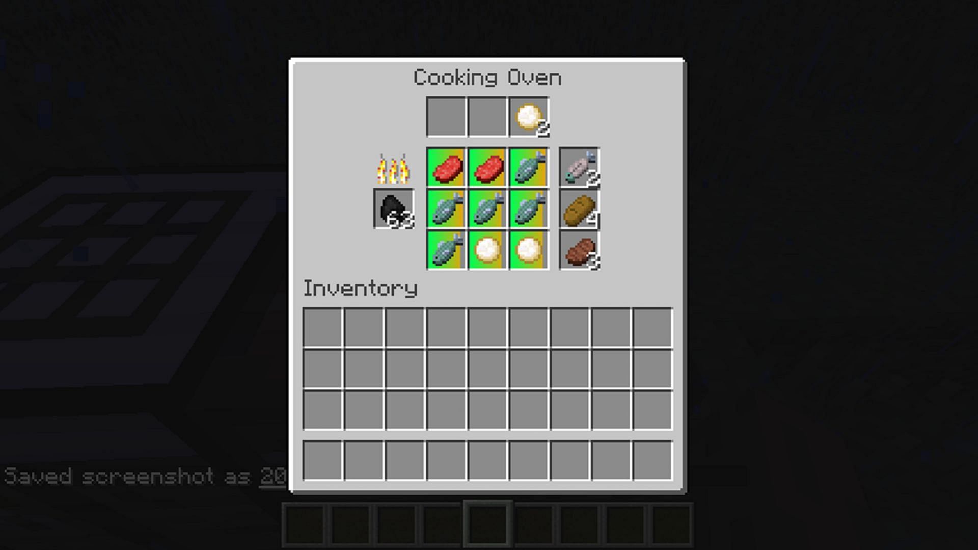 Cooking for Blockheads&#039; oven interface (Image via BlayTheNinth/CurseForge)