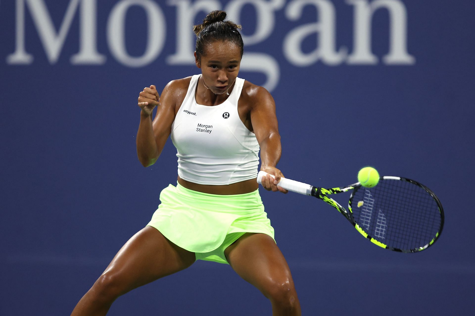 Leylah Fernandez said she was terrified to get on court in her first professional match