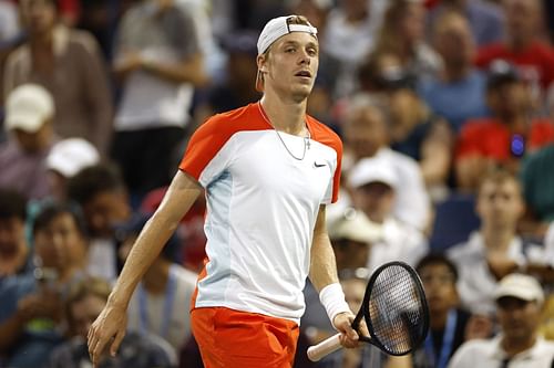 Denis Shapovalov at the 2022 US Open .