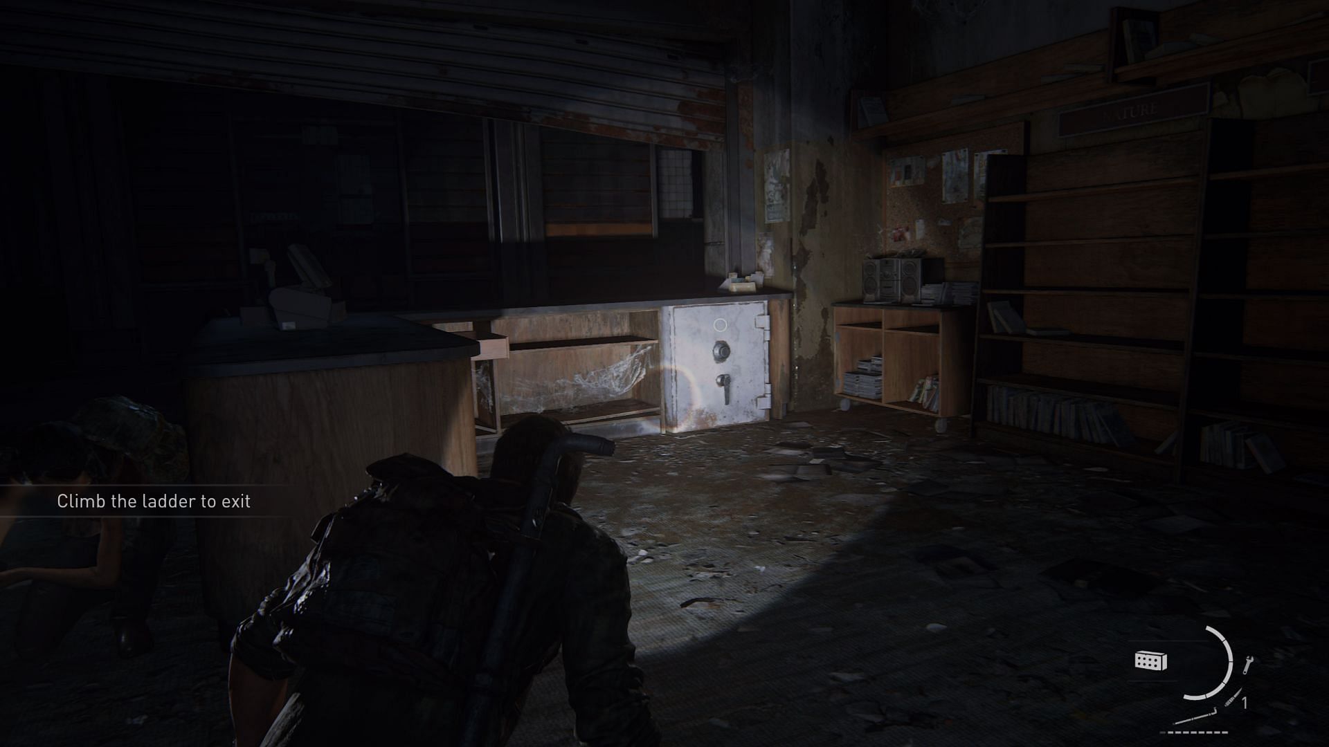 Safe 1 collectible and supplements 8 collectible locations in The Last of Us Part 1 (Image via SiriusGamer)