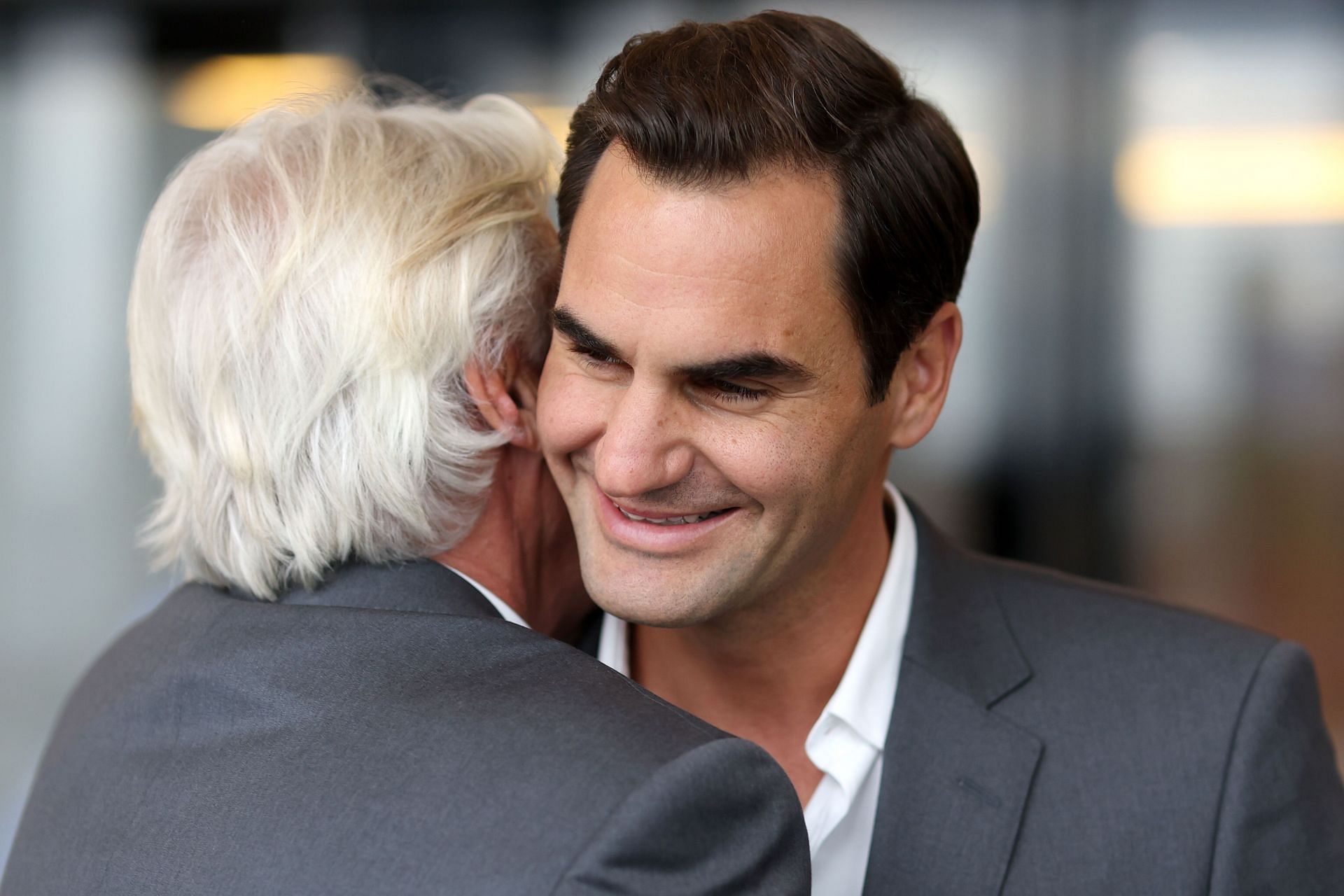 Captain Borg embraces Federer