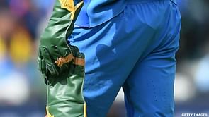 5 instances of a wicketkeeper's gloves costing a team 5 penalty runs