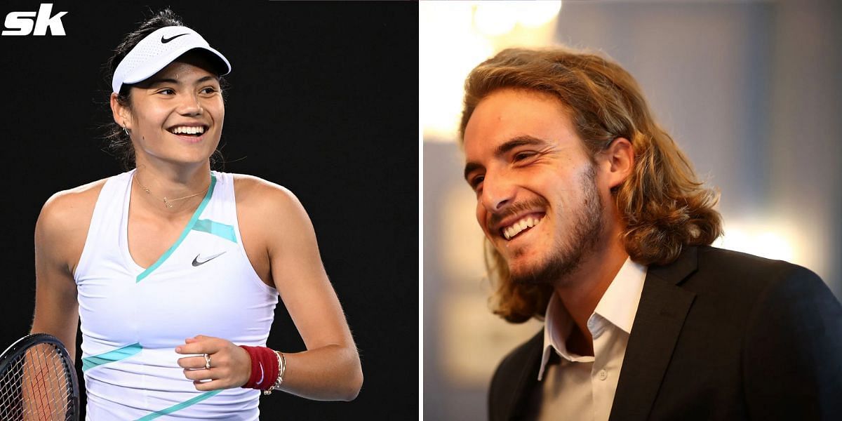 Emma Raducanu and Stefanos Tsitsipas.