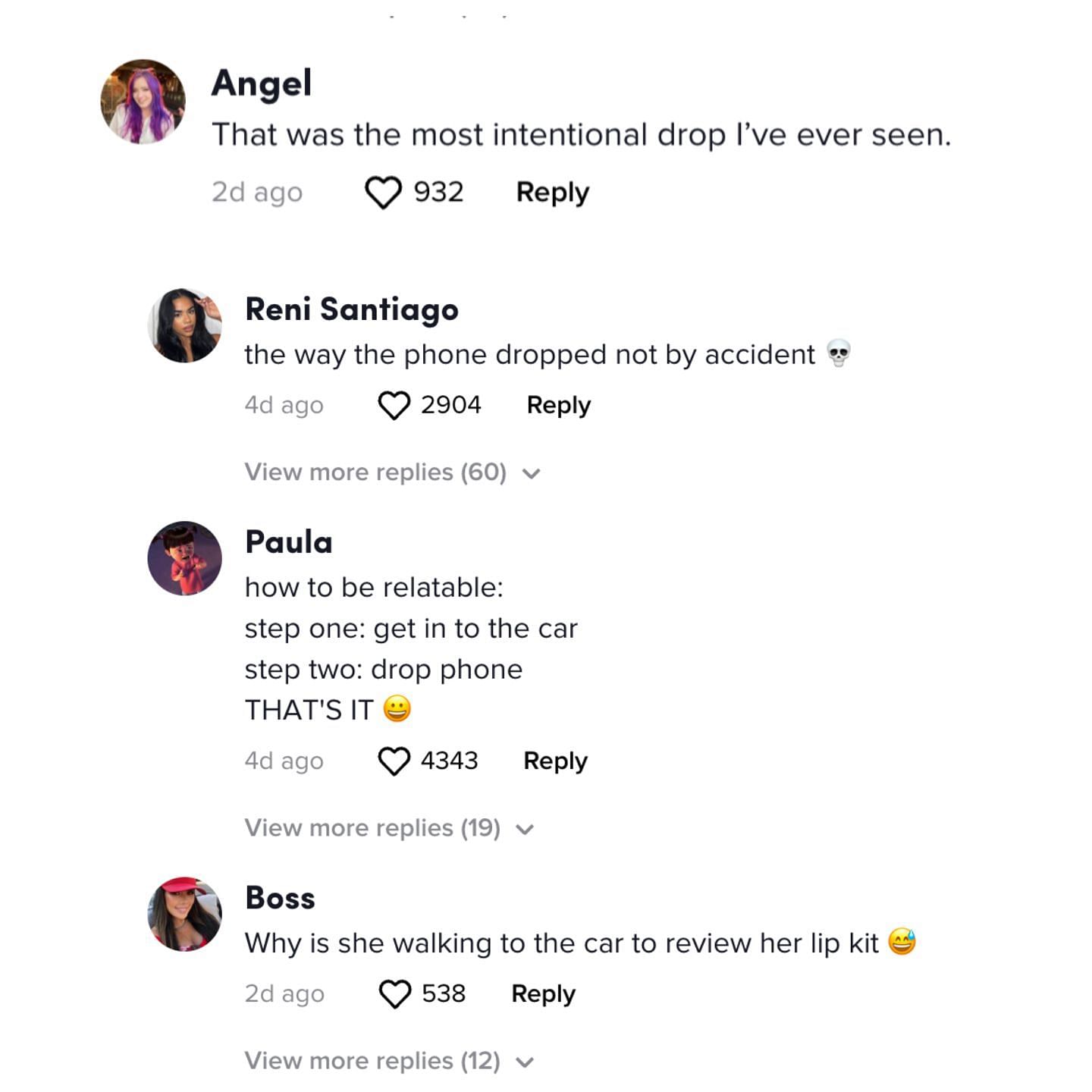 Netizens bash Kylie for &quot;accidentally&quot; dropping her phone while shooting a review for her new lip kit. (Image via Kylie Jenner/ TikTok)