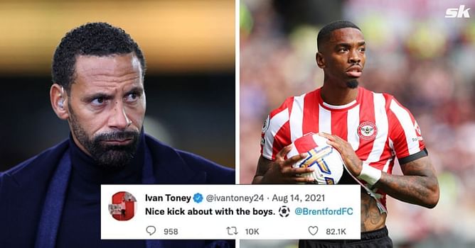 "I would be smoking people on Twitter before the game" - Rio Ferdinand reacts to Arsenal star mocking Brentford with 'nice kick about with the boys' tweet