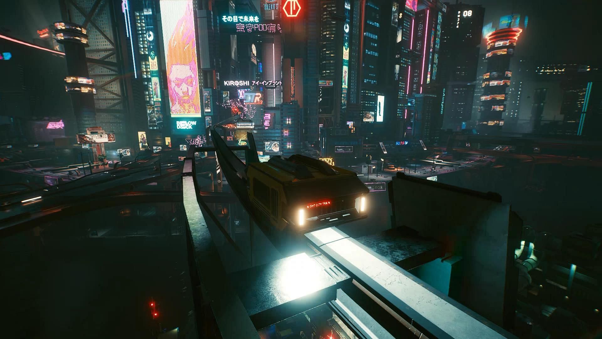 The Metro System mod makes the various trains running through Night City accessible (Image via CD PROJEKT Red)