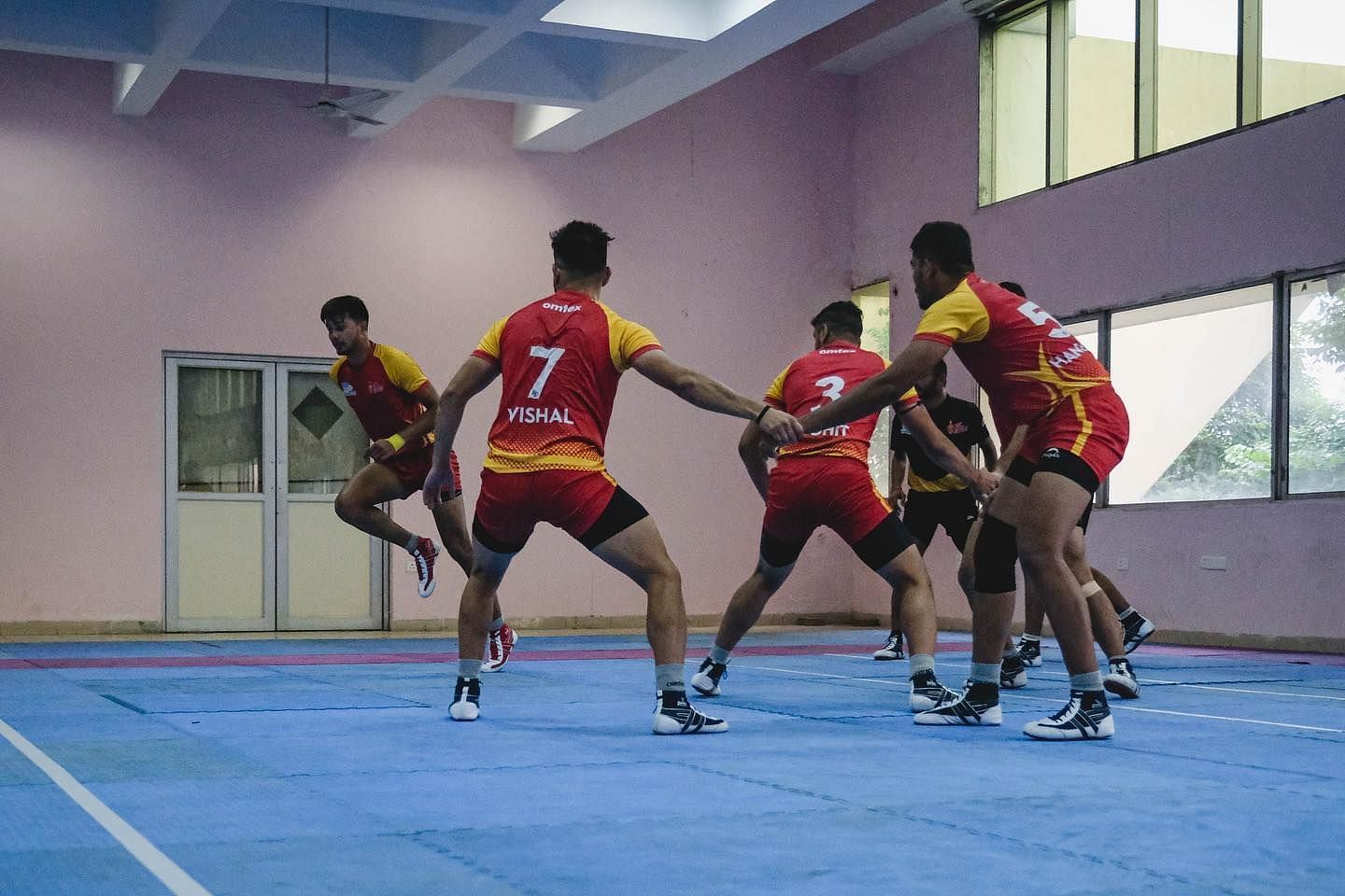 Telugu Titans practice session ahead of PKL 9 (Image: Facebook)