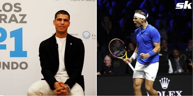 Rafael Nadal and Carlos Alcaraz to become first pair from same nation to top ATP rankings since Andre Agassi and Pete Sampras