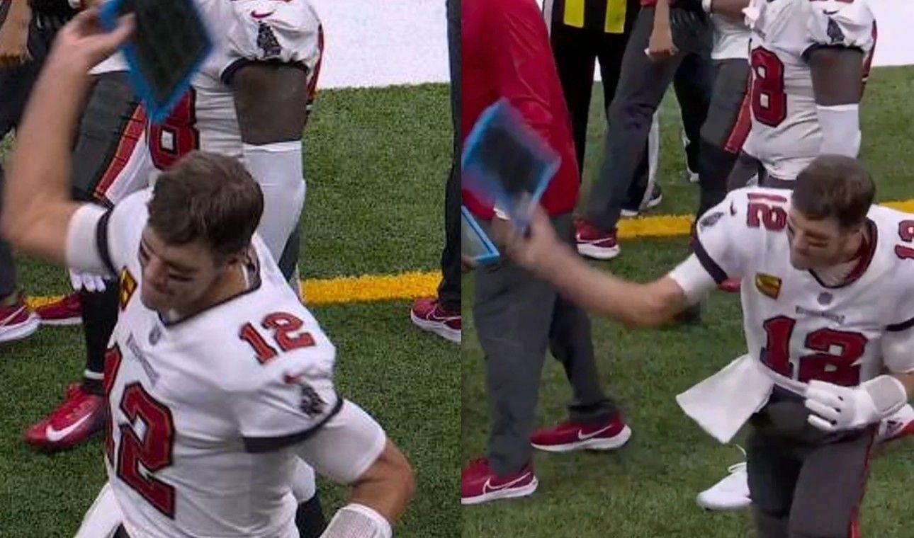 Tom Brady Throws Tablet, Shouts at Ref After New Orleans Saints Loss