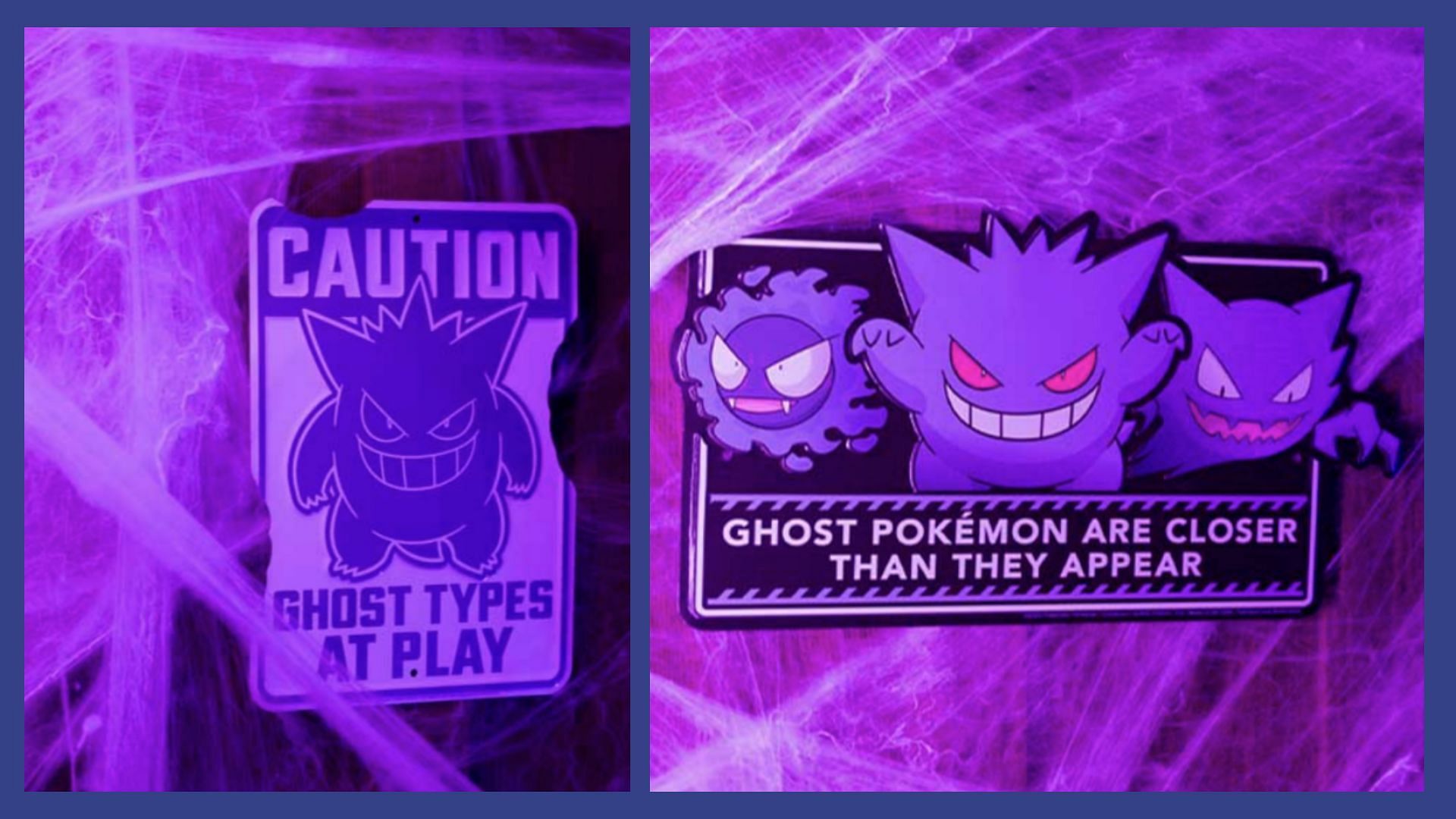 Take a closer look at the metal signs (Image via Pokemon Center)
