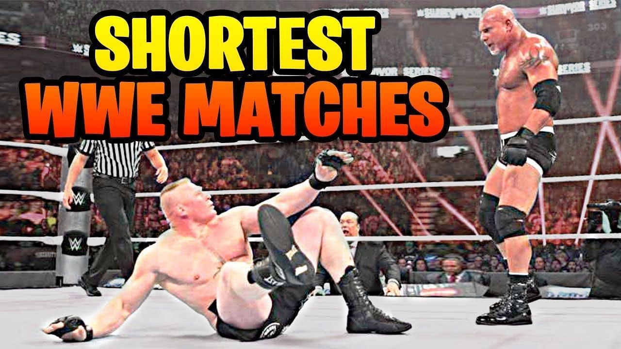 Among some of the shortest matches in WWE history featured Goldberg defeating Brock Lesnar at the Survivor Series (2016)