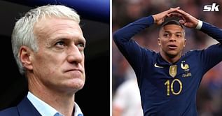 "He can't do everything either" – Didier Deschamps backs Kylian Mbappe with confident claim despite him failing to make an impact in France's 2-0 defeat to Denmark