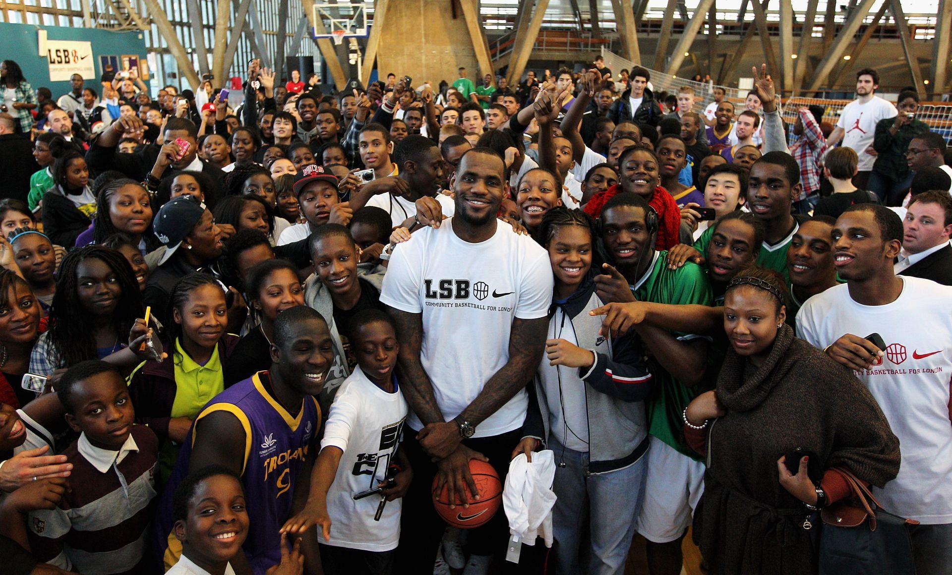 LeBron James at the Crystal Palace National Sports Centre