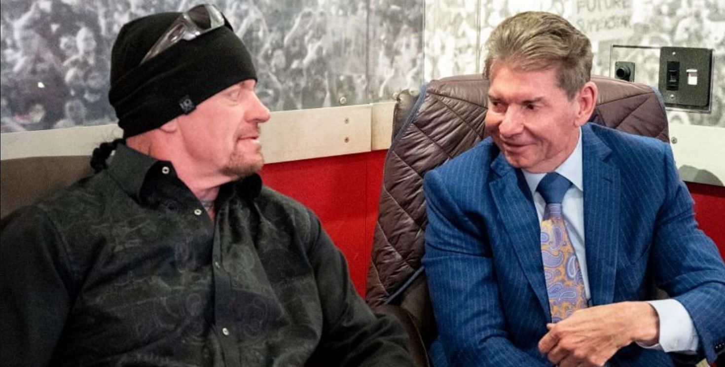 The Undertaker and Vince McMahon backstage
