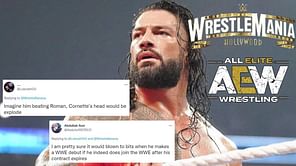 "Imagine him beating Roman" - Twitter explodes with a wild prediction about suspended AEW star returning to dethrone Roman Reigns at WrestleMania