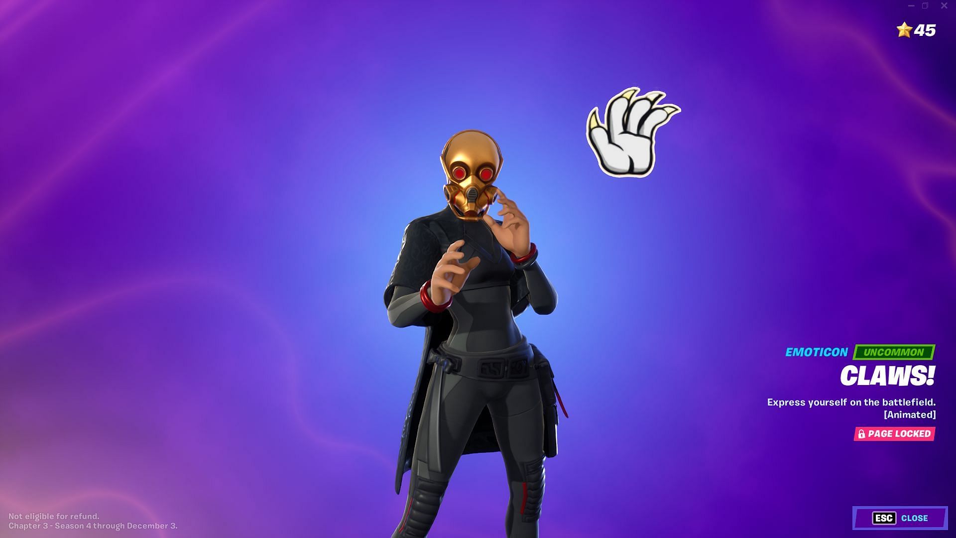 Claw-high (Image via Epic Games)