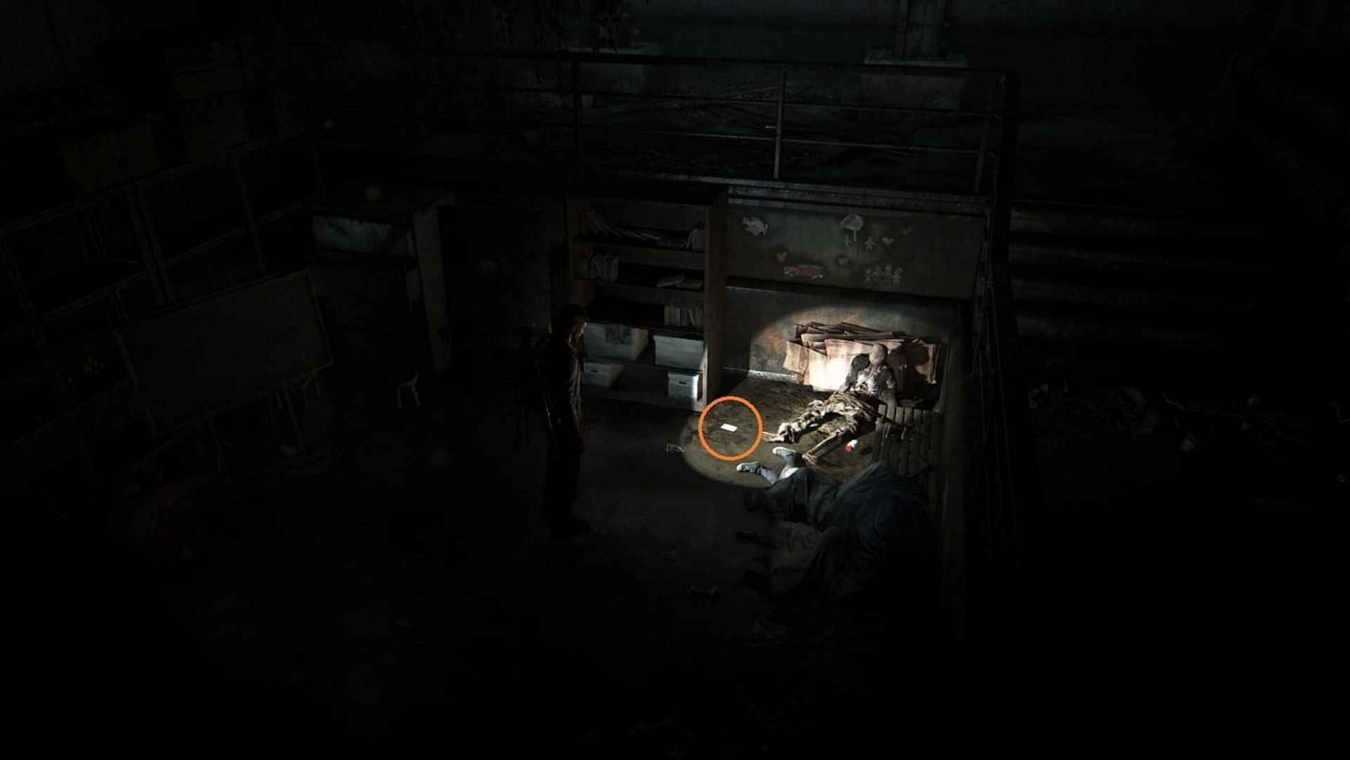 Cornered Note artifact collectible location and supplements 4 collectible location in The Last of Us Part 1 (Image via PlayStation)