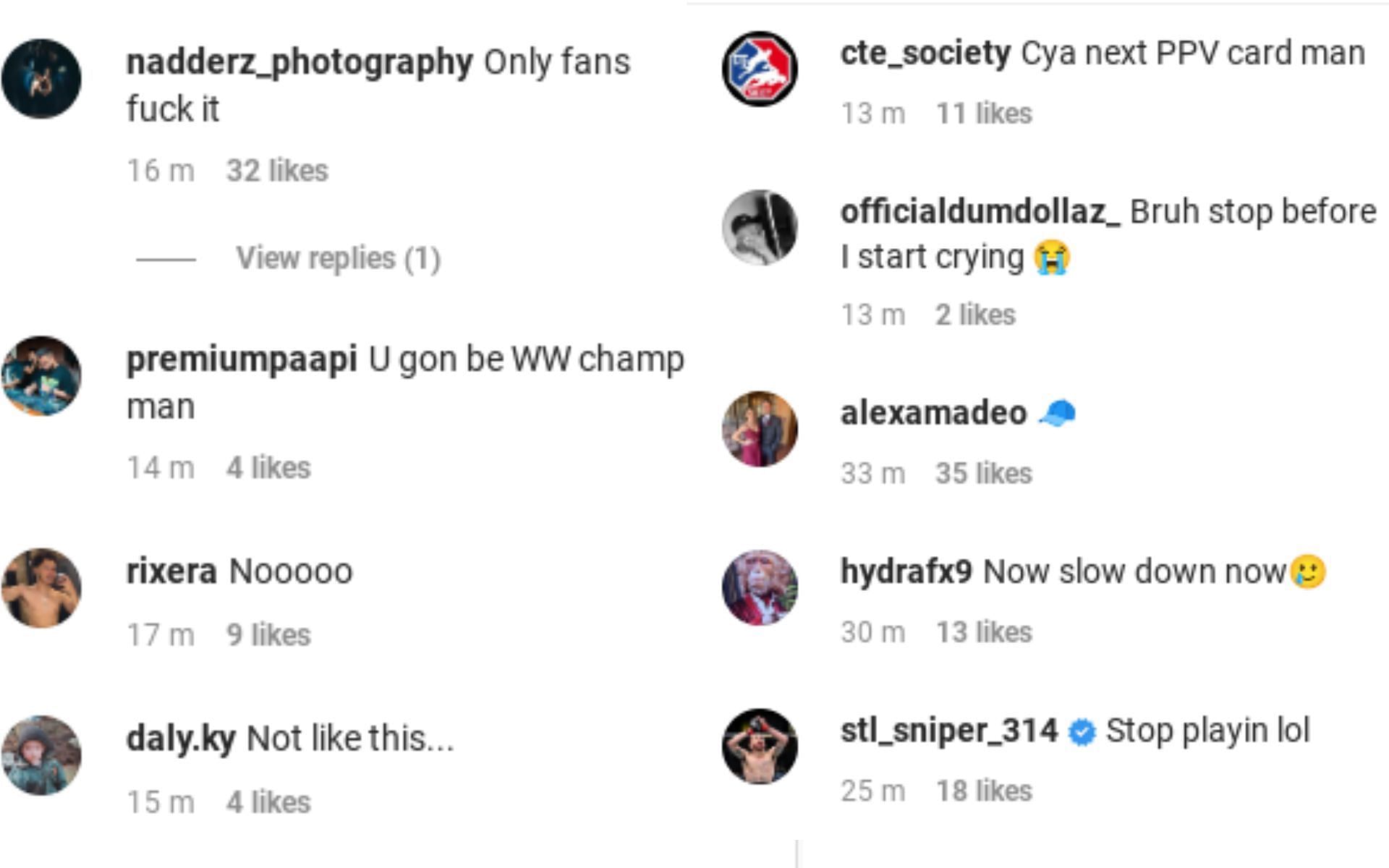 The rest of the fan reaction