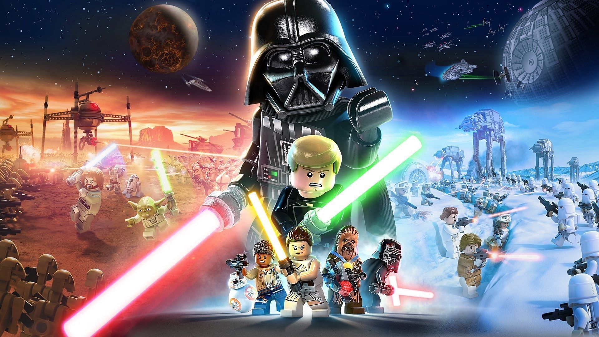 Use the Force and beat enemies with lightsabers, but all in LEGO mode. (Image via TT Games)