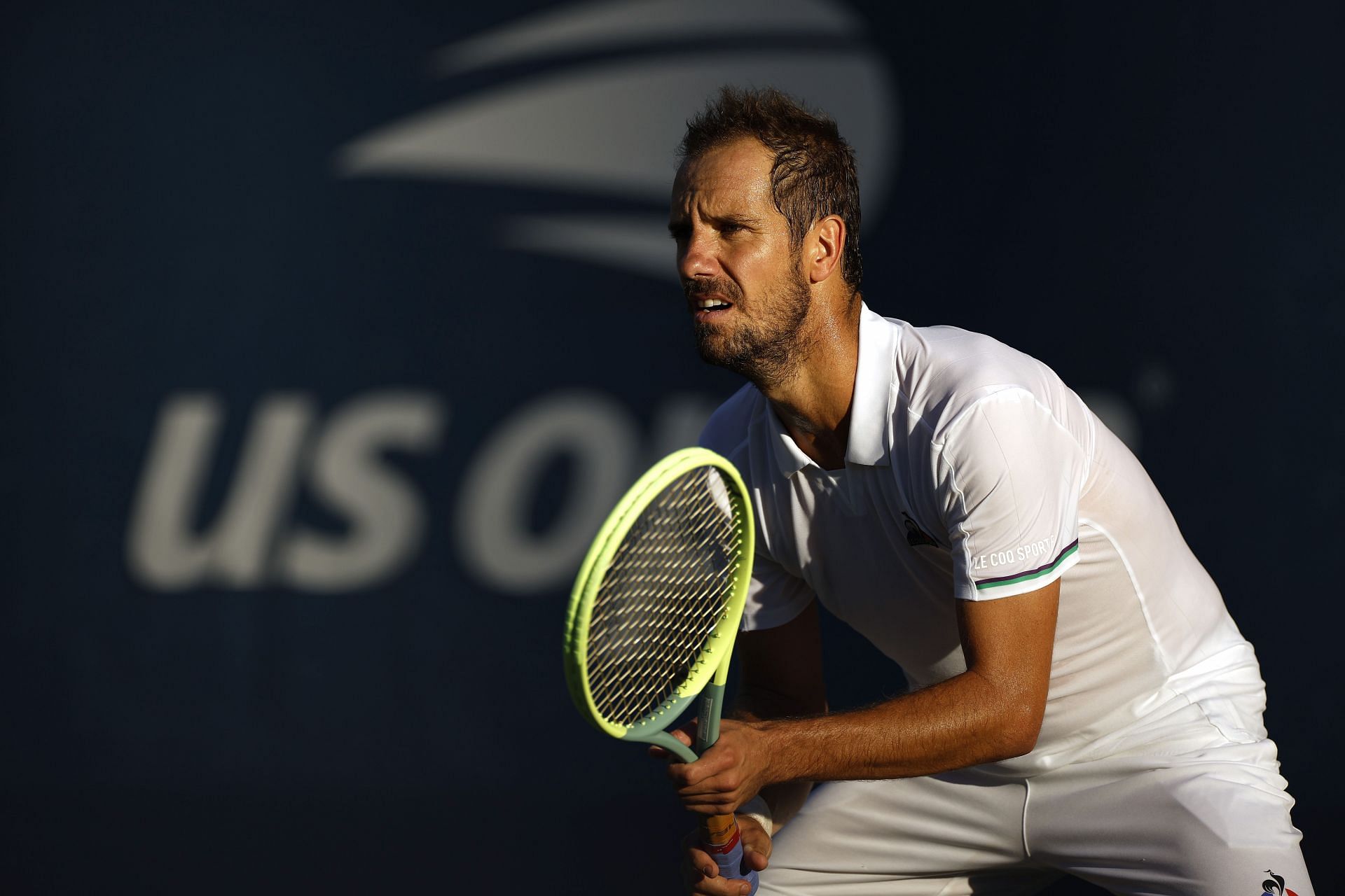 Richard Gasquet in action at the 2022 US Open
