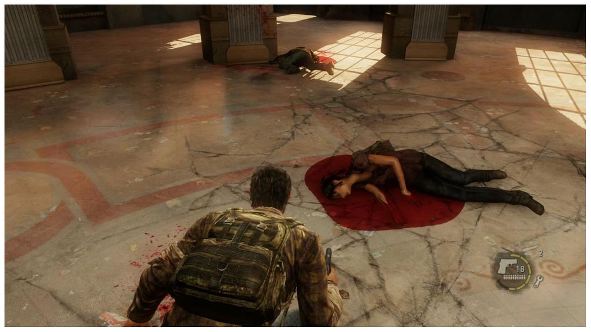 Tess&#039; dead body (Image via Naughty Dog)