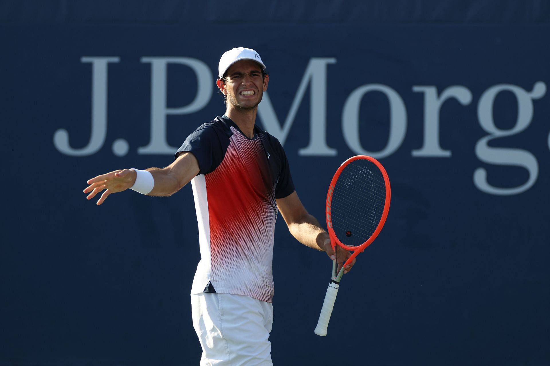 Nuno Borges in action at the 2022 US Open