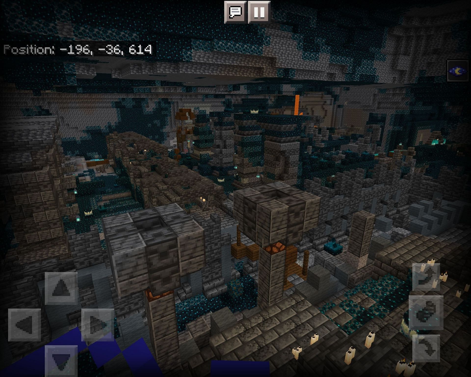 One of the ancient cities found in the world (Image via Minecraft)
