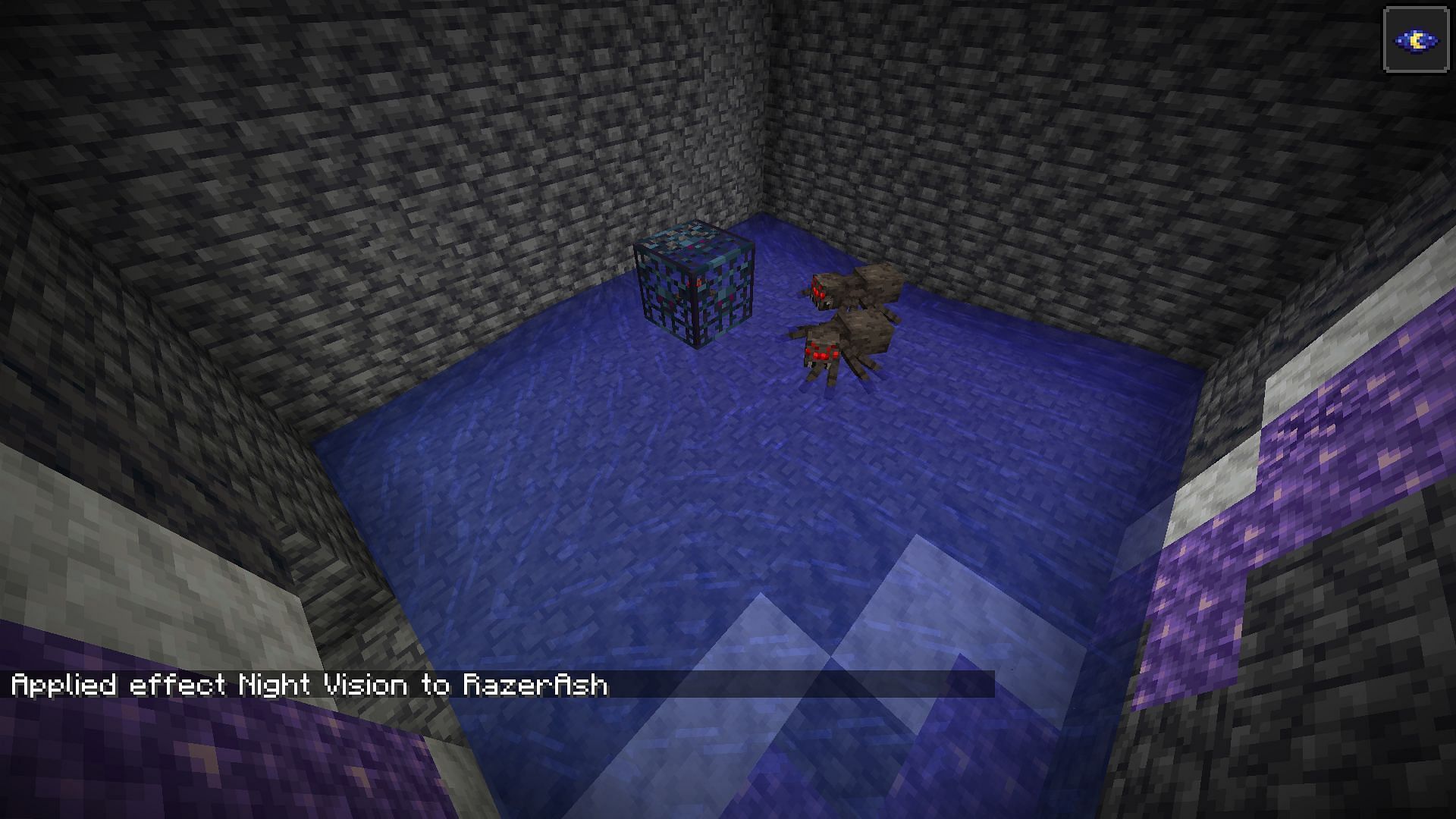 Spiders can be farmed through spawner blocks in Minecraft 1.19 (Image via Mojang)
