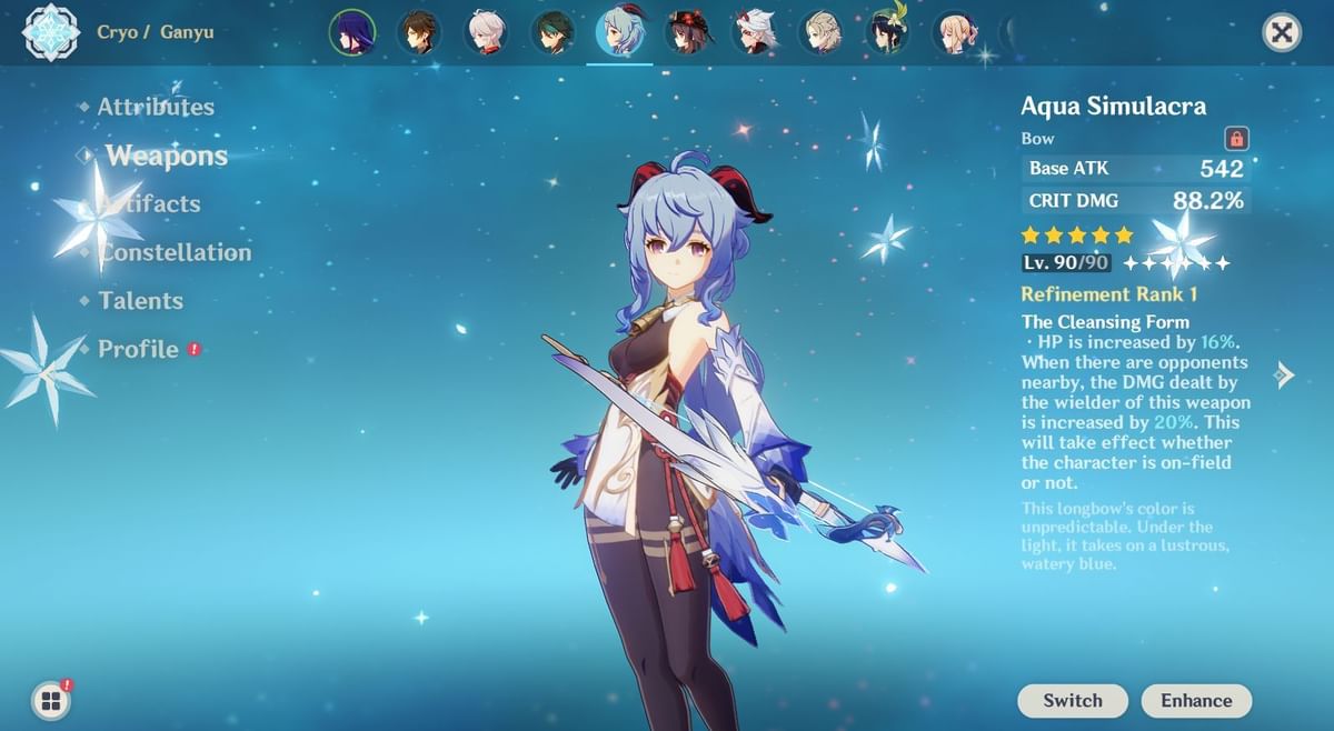 5 best bows for Ganyu in Genshin Impact