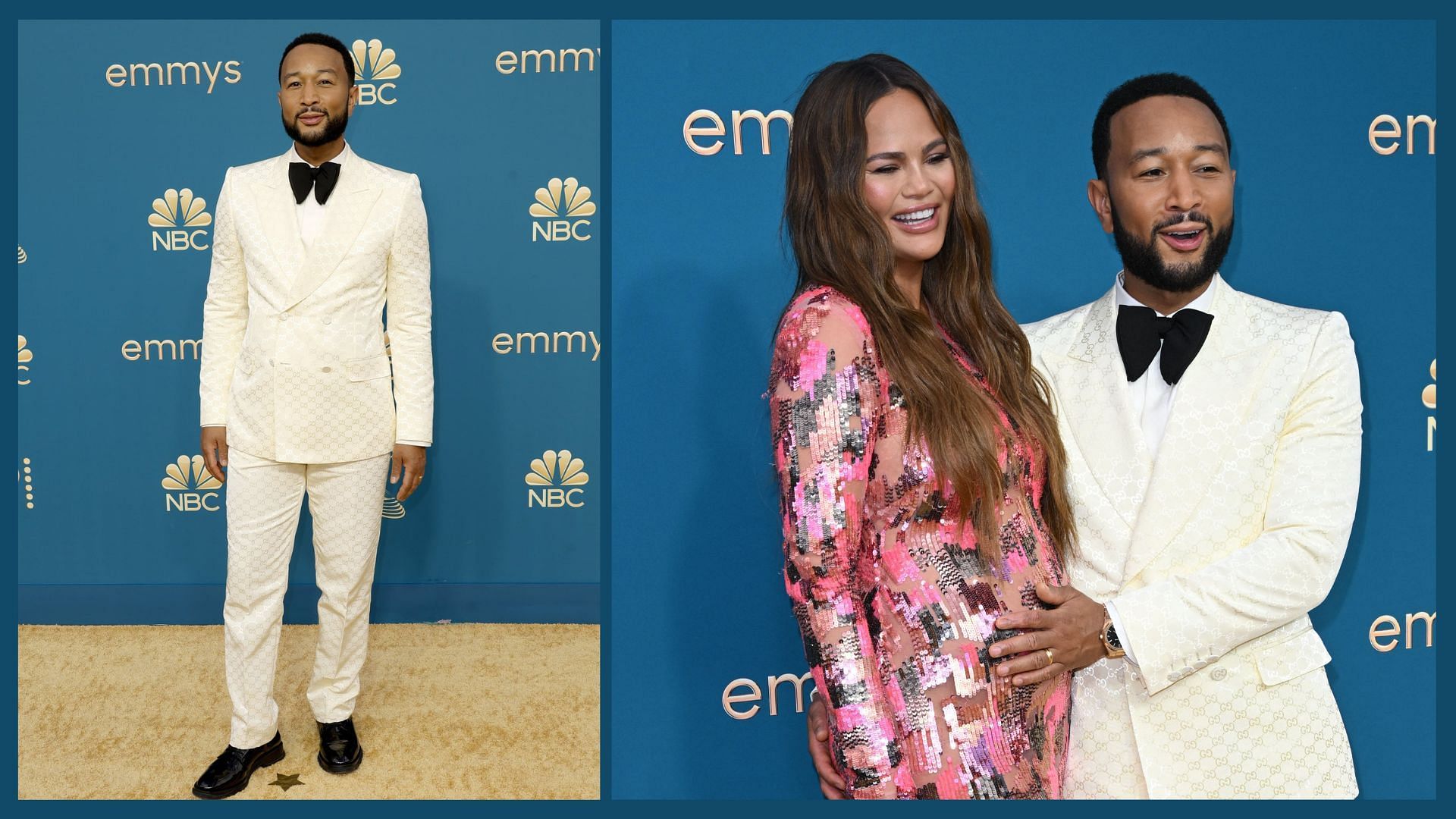 John Legend wore Gucci ensemble for Emmy Awards red carpet (Image via Twitter/@iheartradio)
