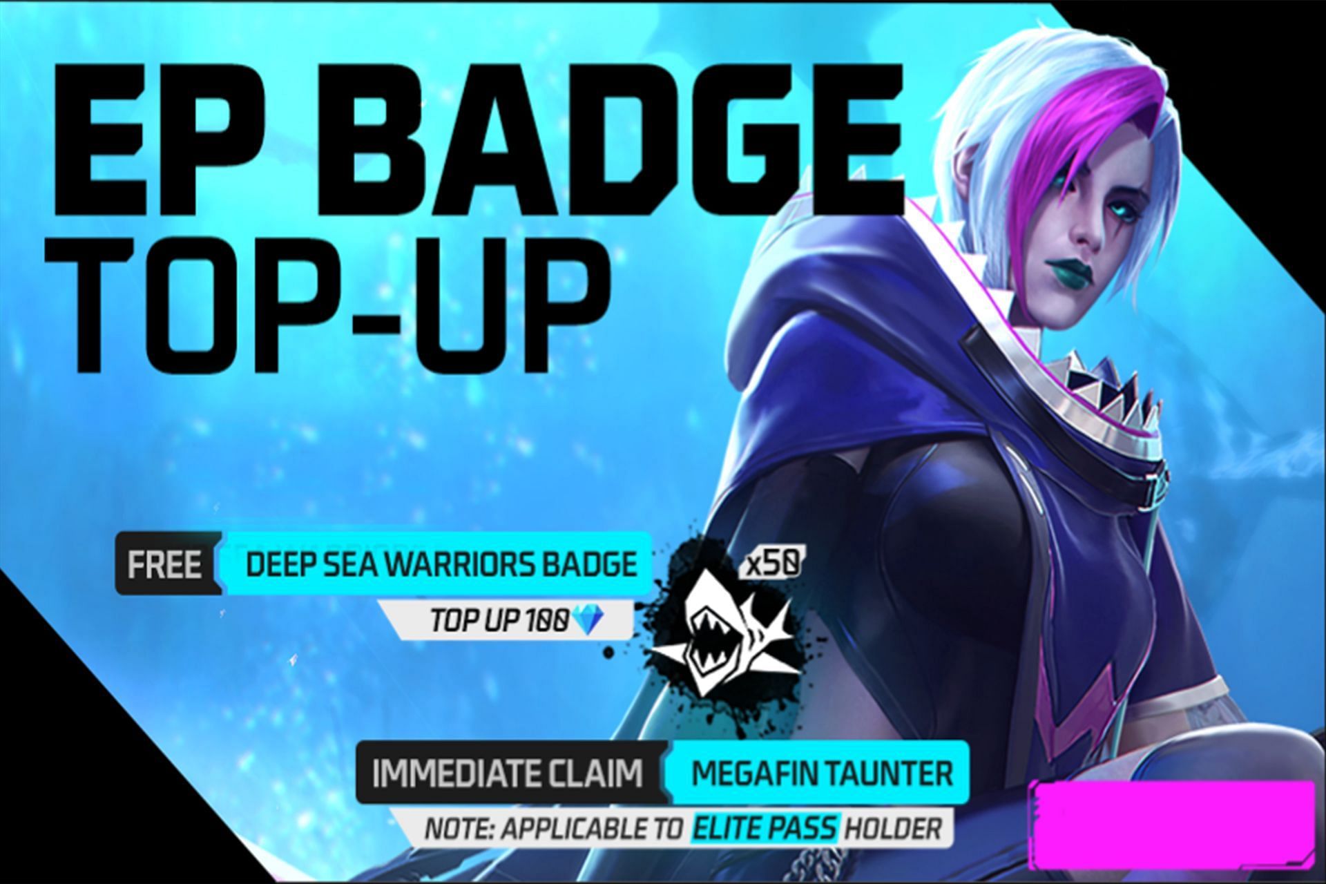 Players can get 50 EP badges for free (Image via Garena)