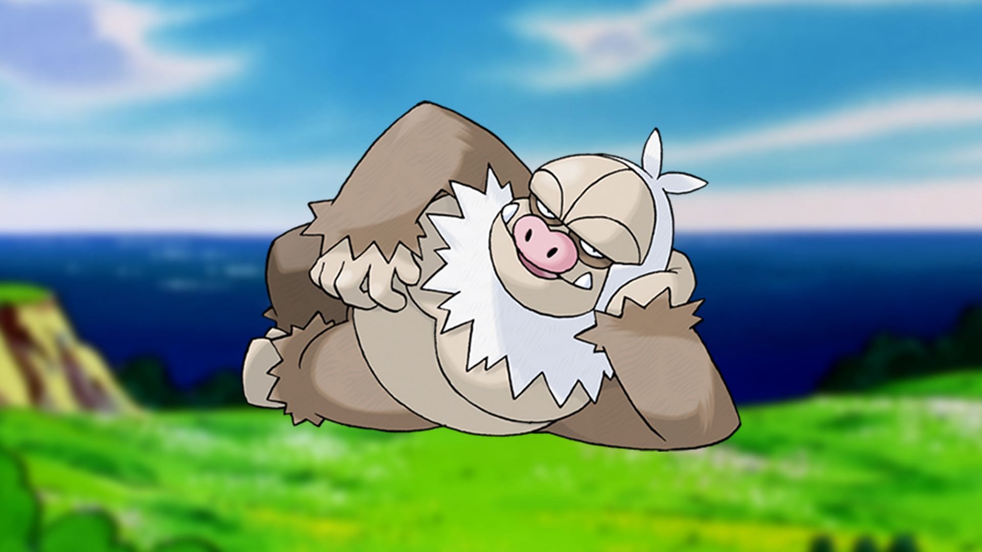 Slaking as it appears in the anime (Image via The Pokemon Company)