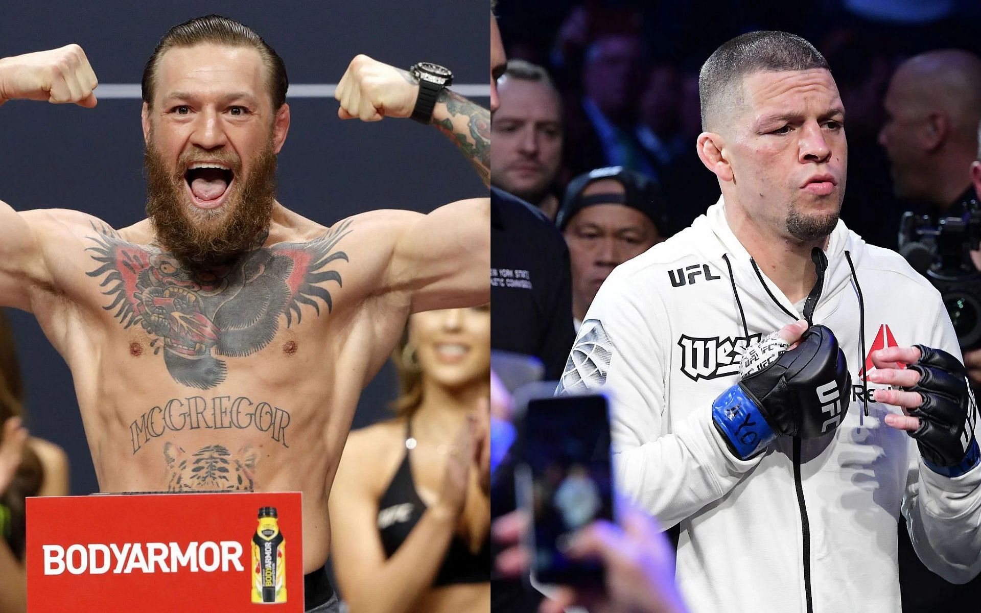 Conor McGregor(Left) and Nate Diaz (Right) [Images via Getty]
