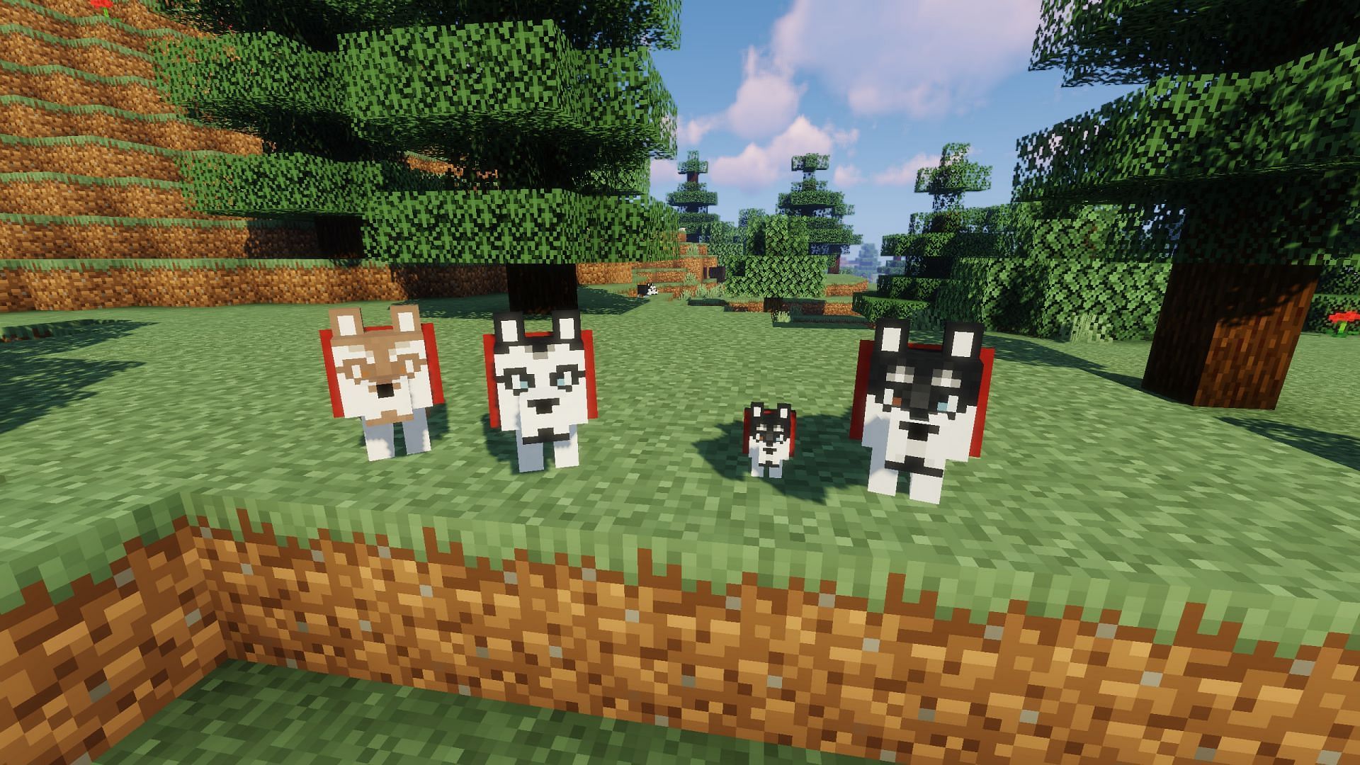 There are only a few dog mods and resource packs for Minecraft 1.19 (Image via CurseForge)